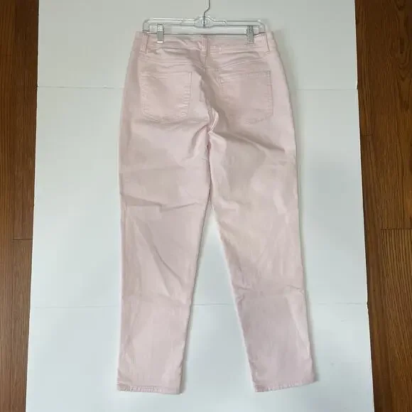 Talbots Factory Simply Flattering BOYFRIEND Jeans Size 6 Pink Denim Mid Rise - Picture 2 of 8